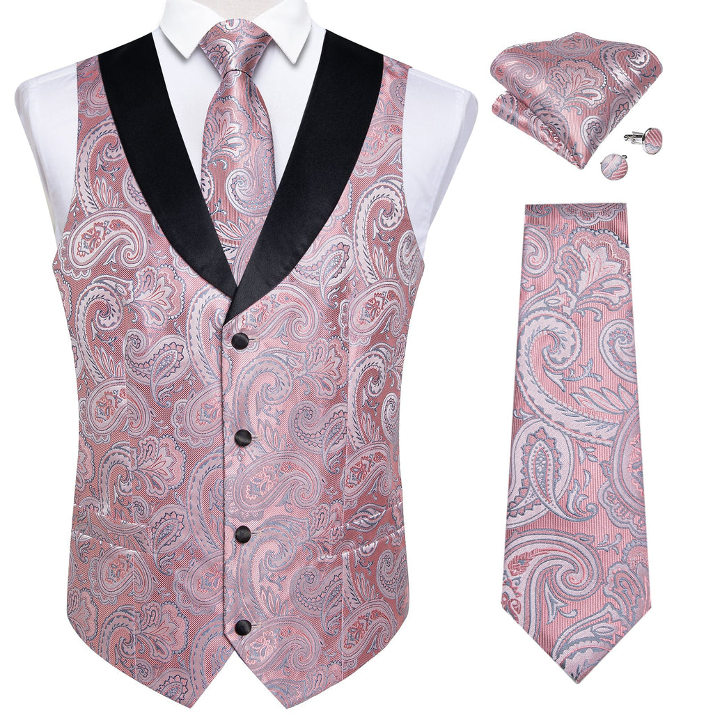 GentCrest Black Paisley Vest Set - Image 4
