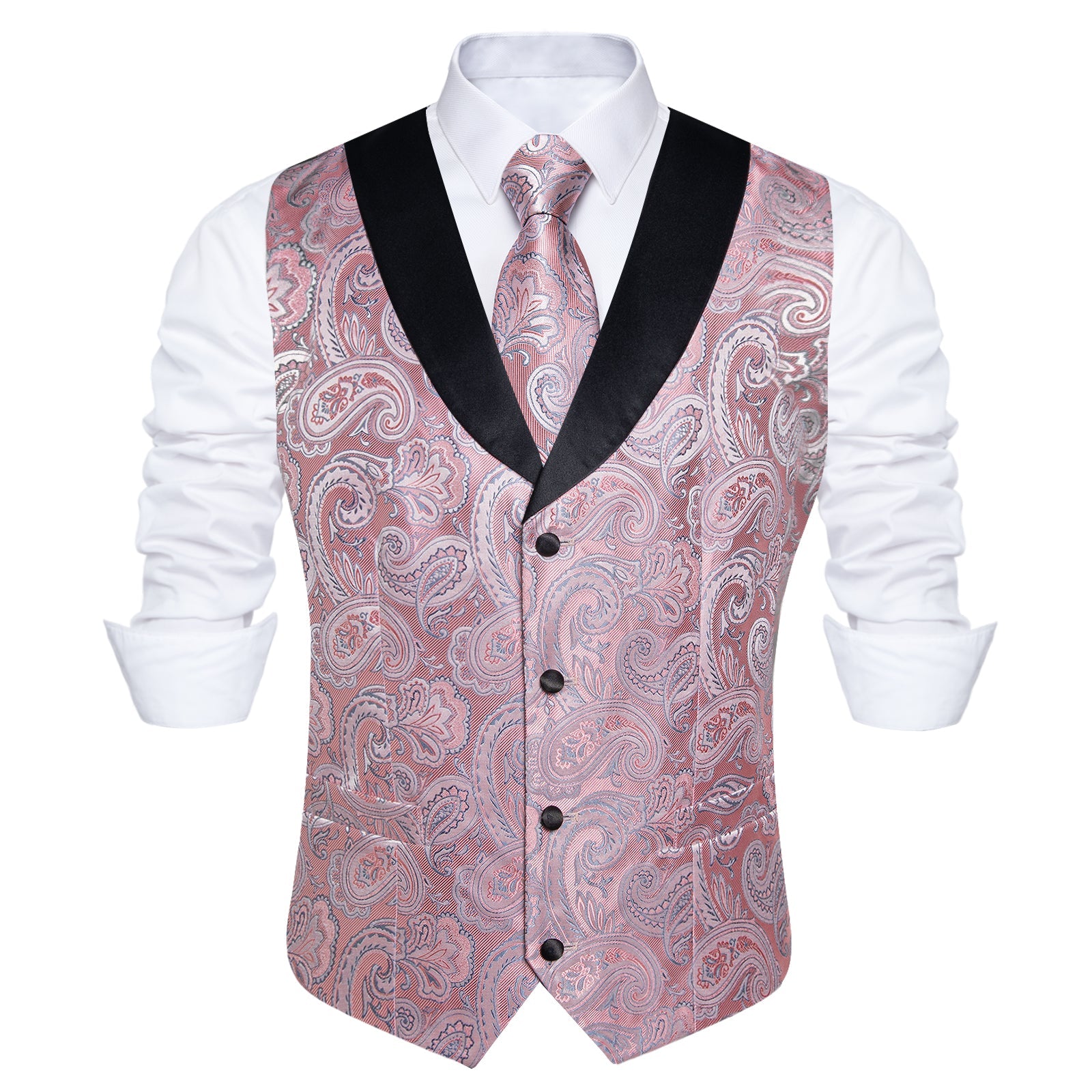 GentCrest Black Paisley Vest Set - Image 5