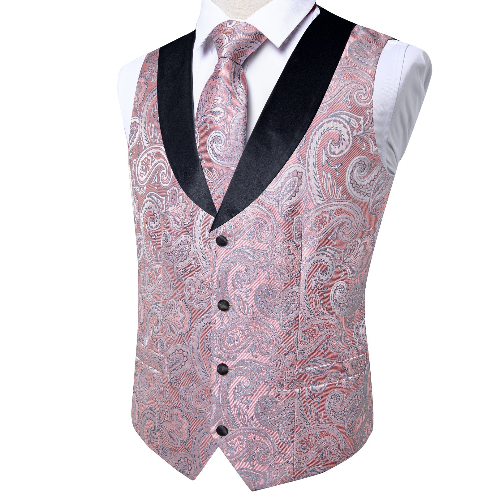 GentCrest Black Paisley Vest Set - Image 6