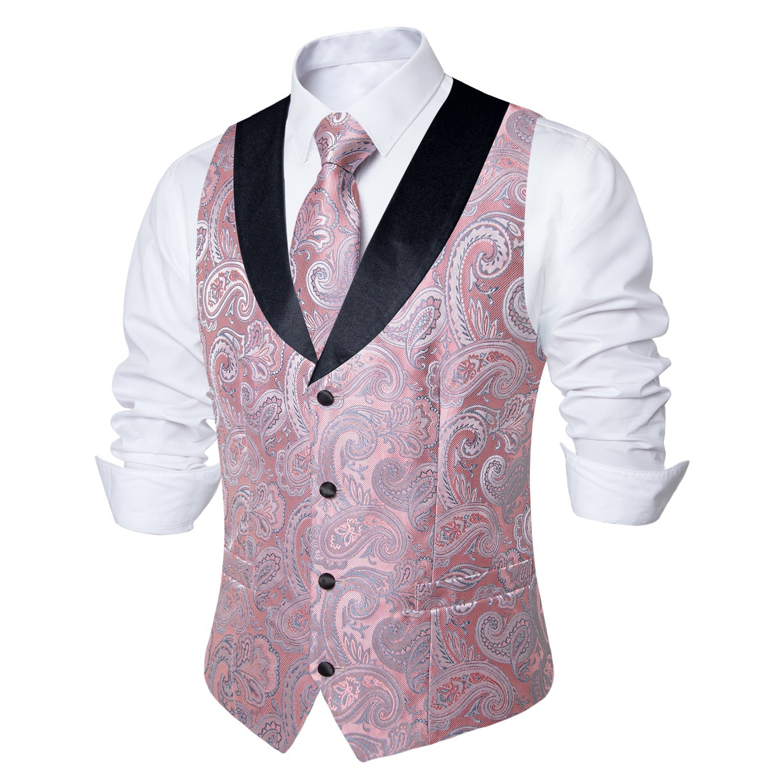 GentCrest Black Paisley Vest Set - Image 2