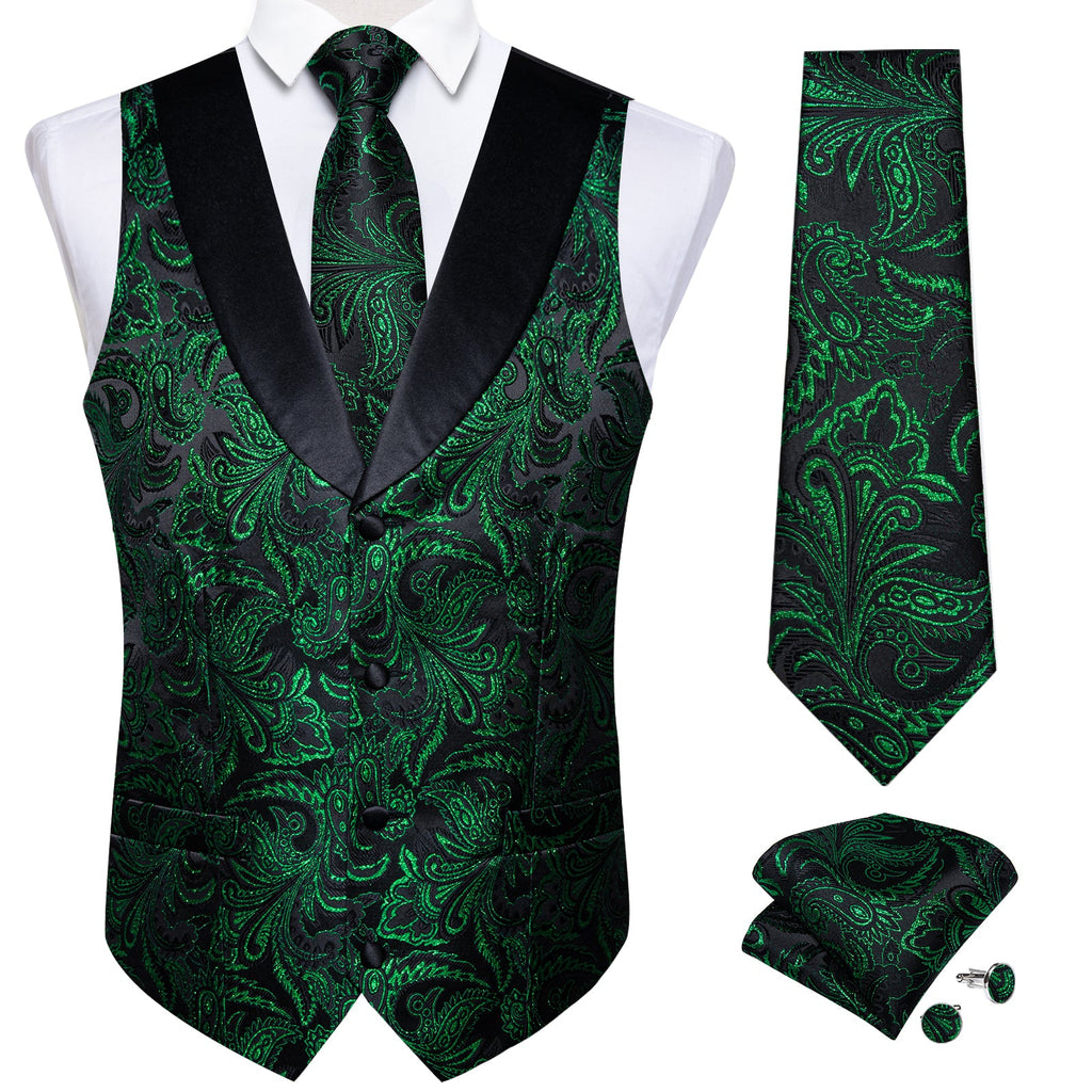 GentCrest Black Paisley Vest Set - Image 2