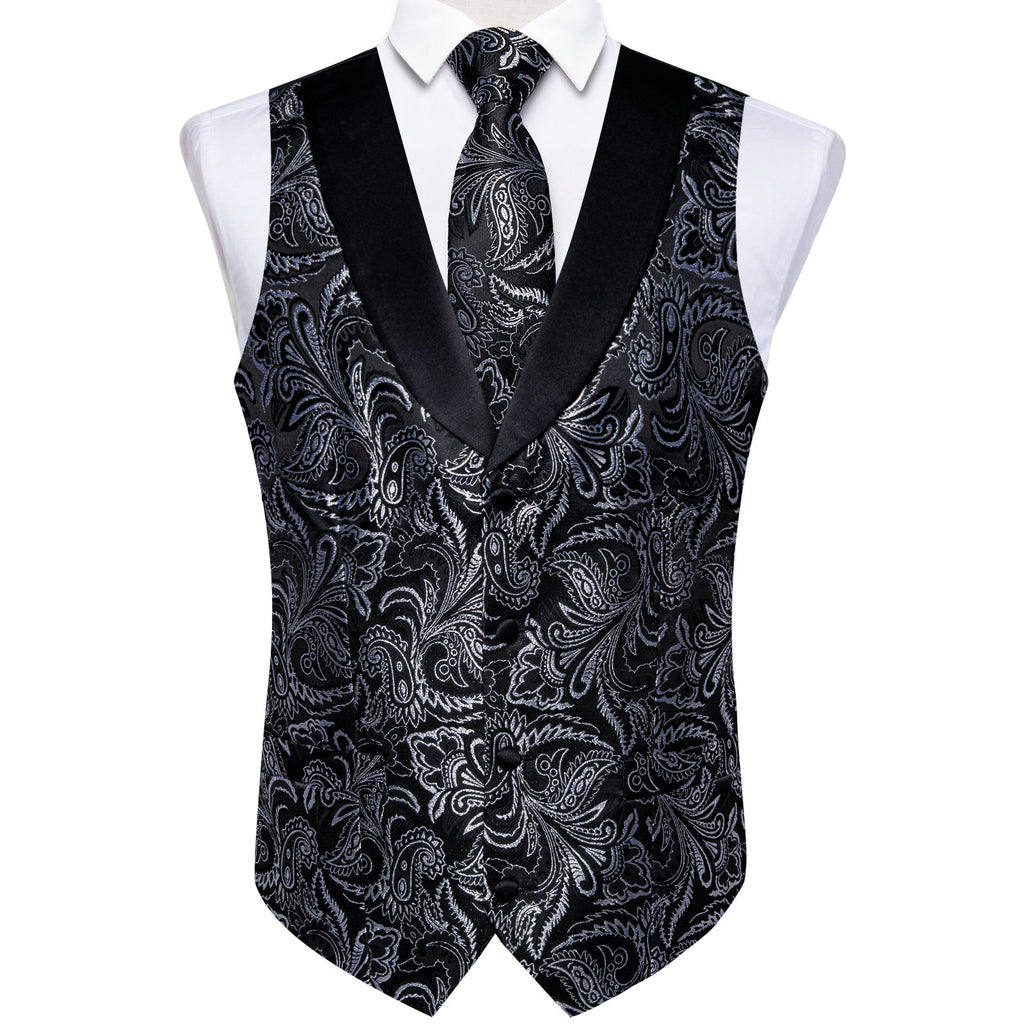 GentCrest Black Paisley Vest Set - Image 3