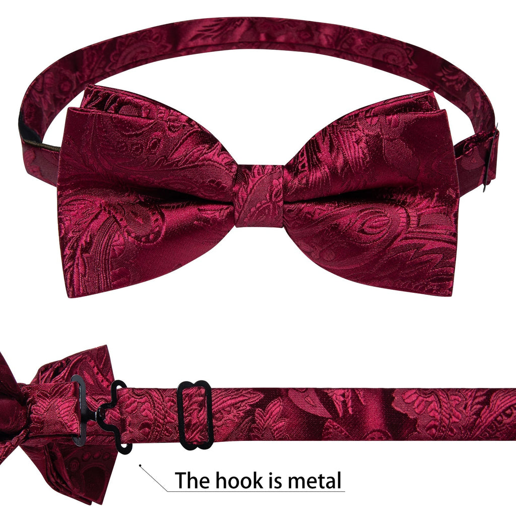 GentCrest Burgundy Paisley Vest Set - Image 8