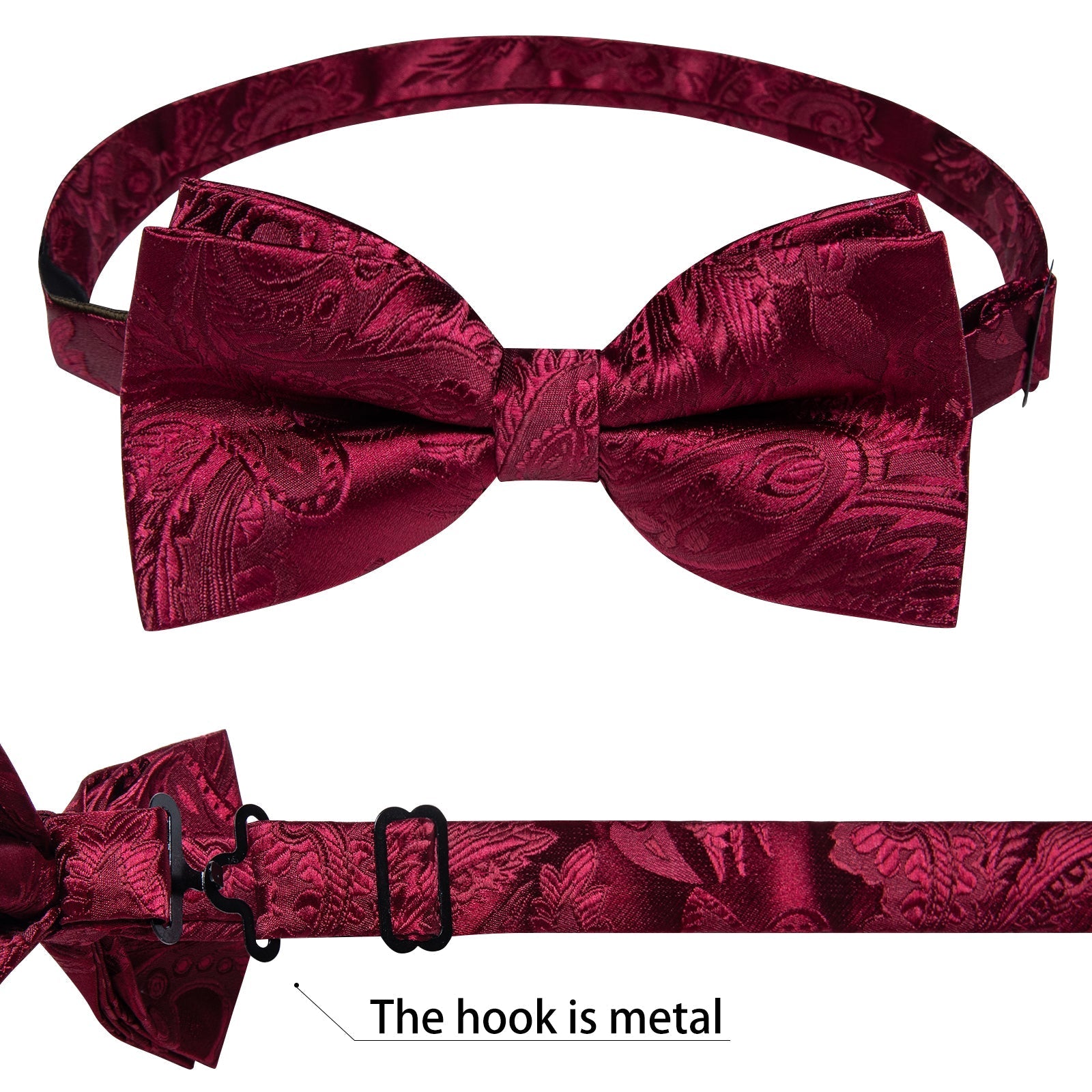 GentCrest Burgundy Paisley Vest Set - Image 8