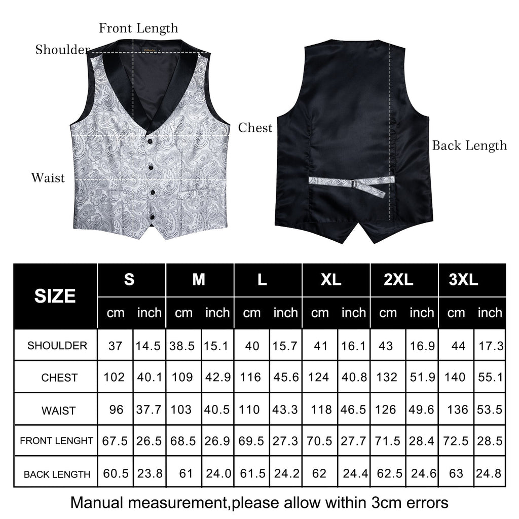 GentCrest Black Paisley Vest Set - Image 6