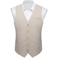 GentCrest Champagne Solid Vest - Image 1