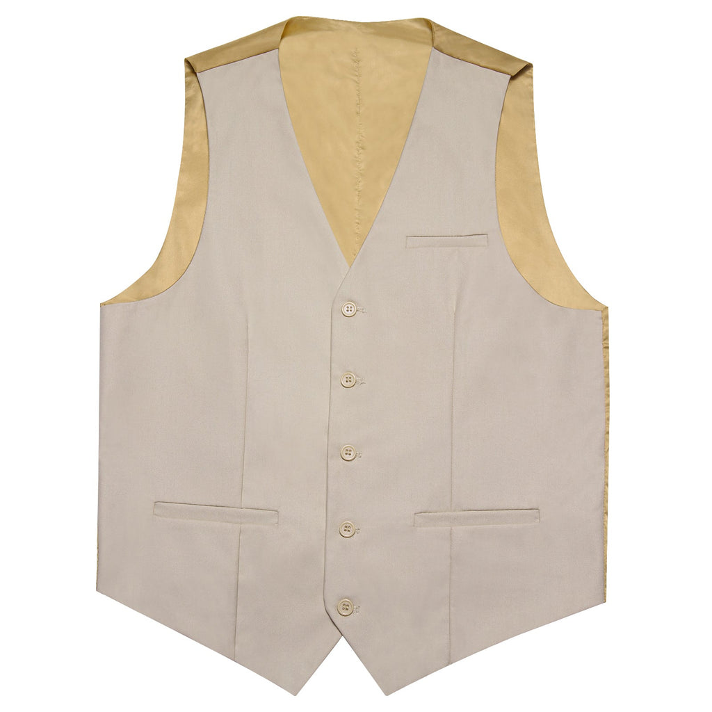 GentCrest Champagne Solid Vest - Image 3