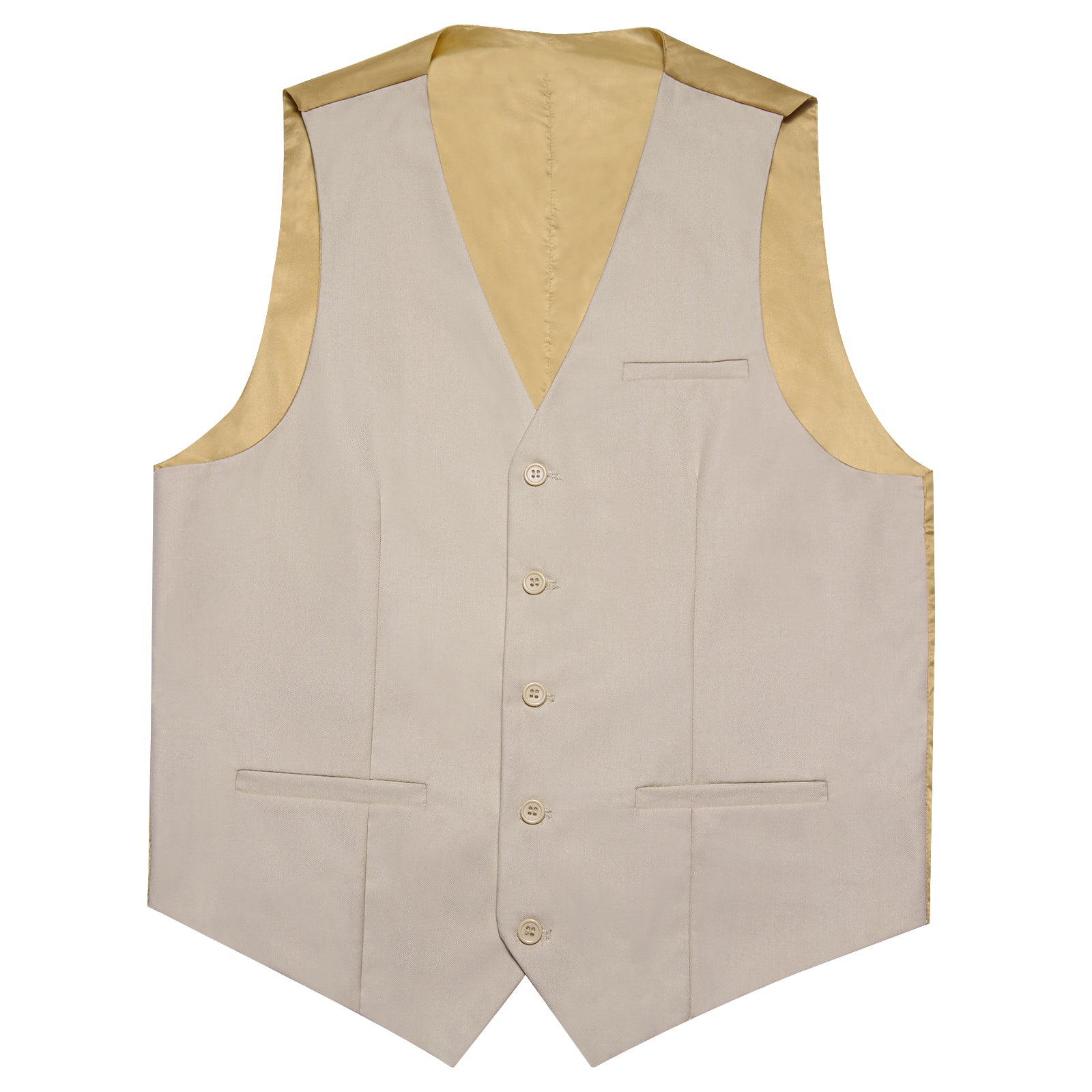 GentCrest Champagne Solid Vest - Image 3