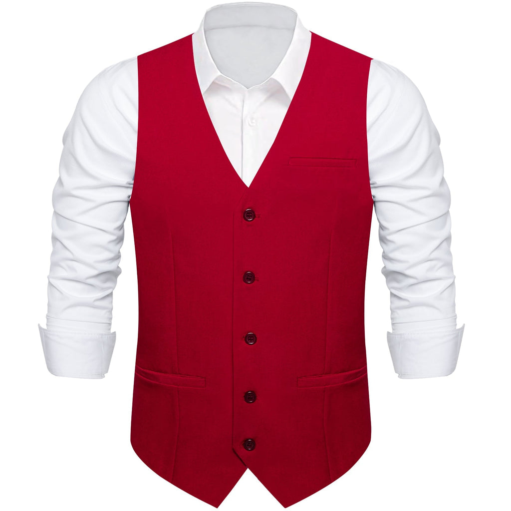 GentCrest Red Solid Vest - Image 2