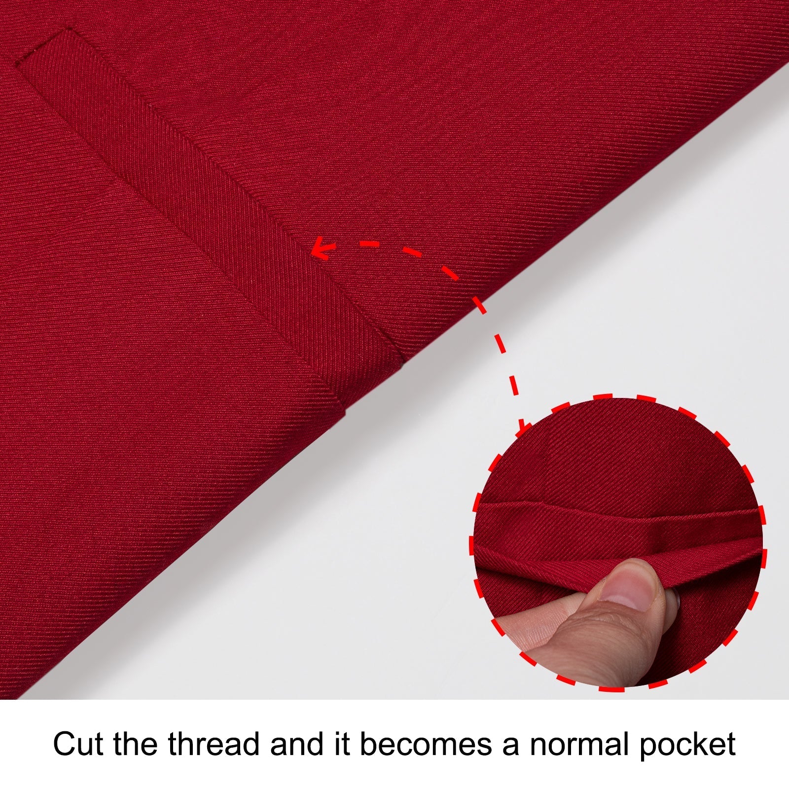 GentCrest Red Solid Vest - Image 4