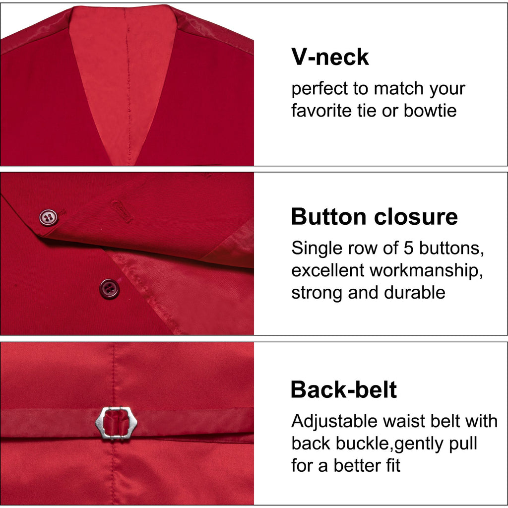 GentCrest Red Solid Vest - Image 6