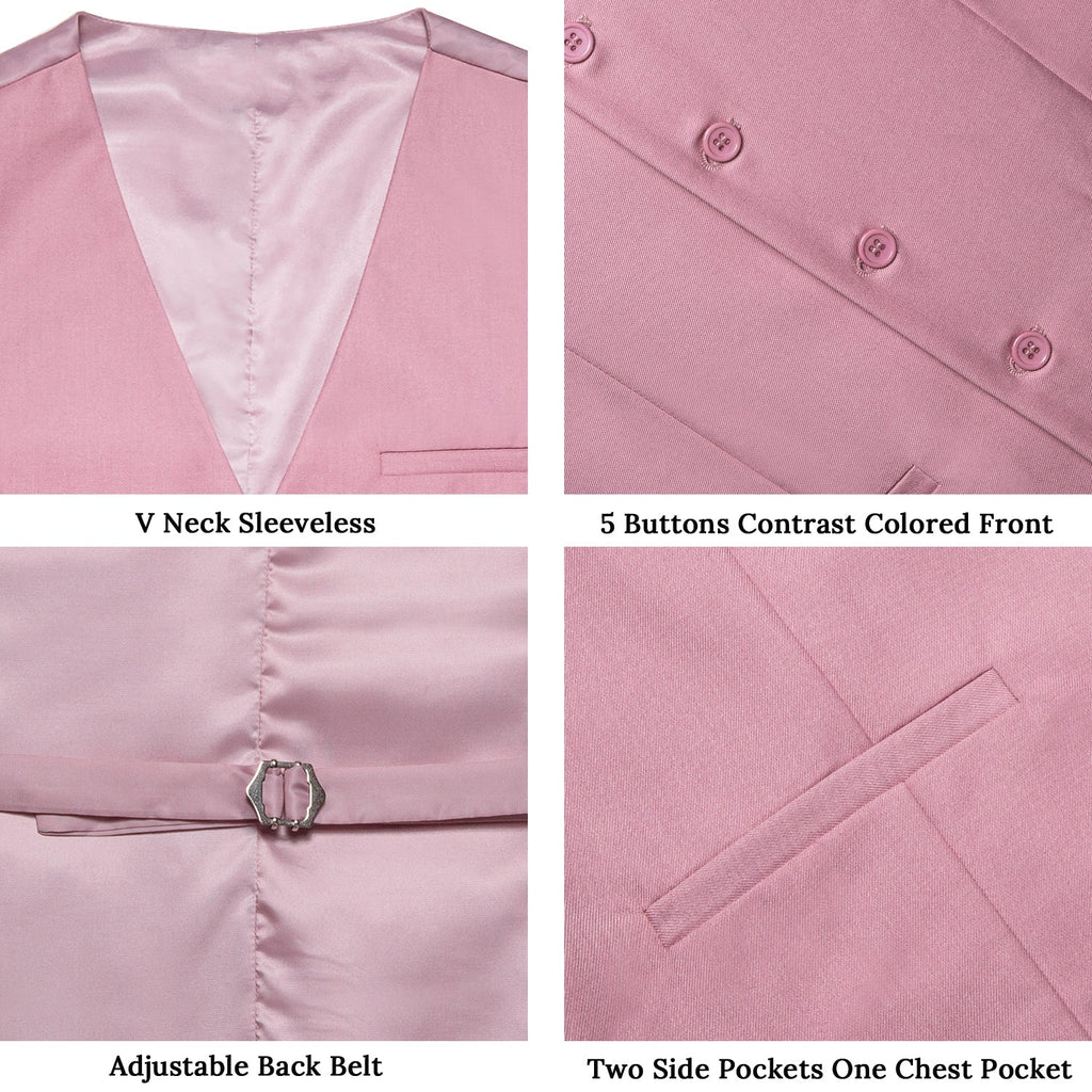 GentCrest Pink Solid Vest - Image 6
