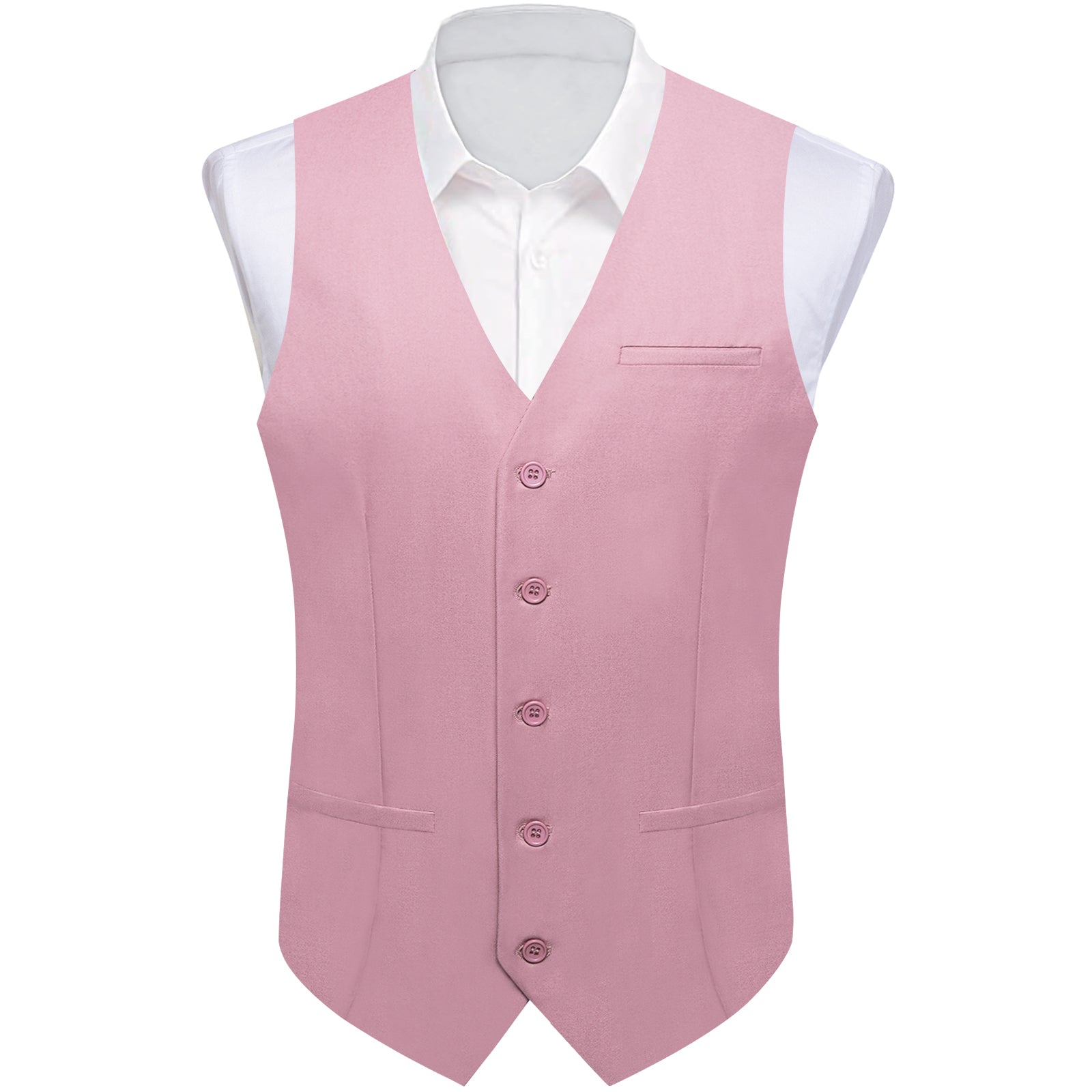 GentCrest Pink Solid Vest - Image 1