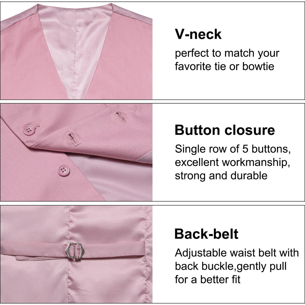 GentCrest Pink Solid Vest - Image 4