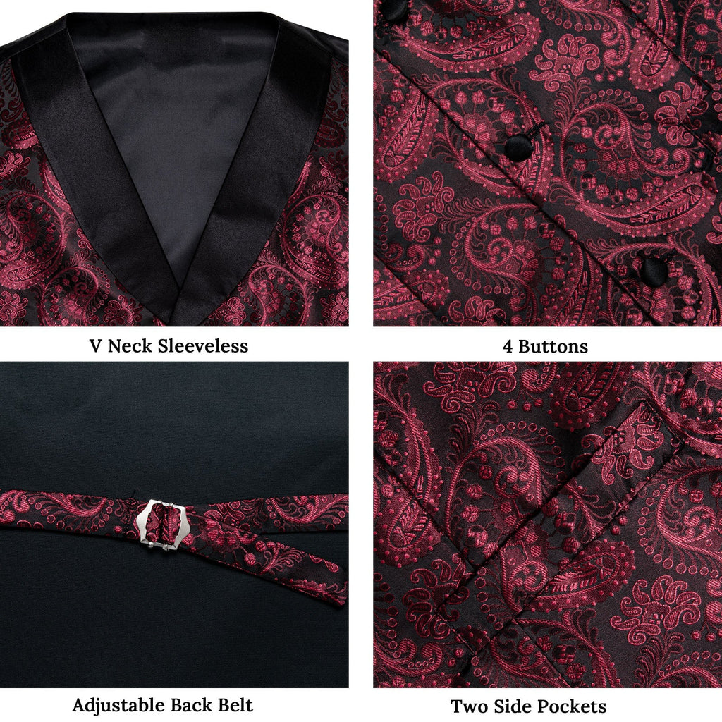 GentCrest Black Paisley Vest Set - Image 12