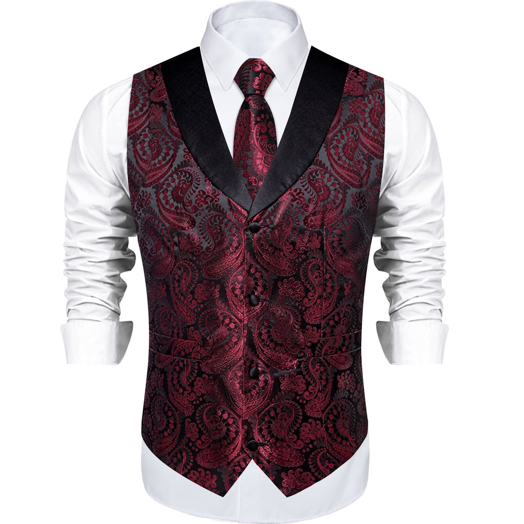 GentCrest Black Paisley Vest Set - Image 4