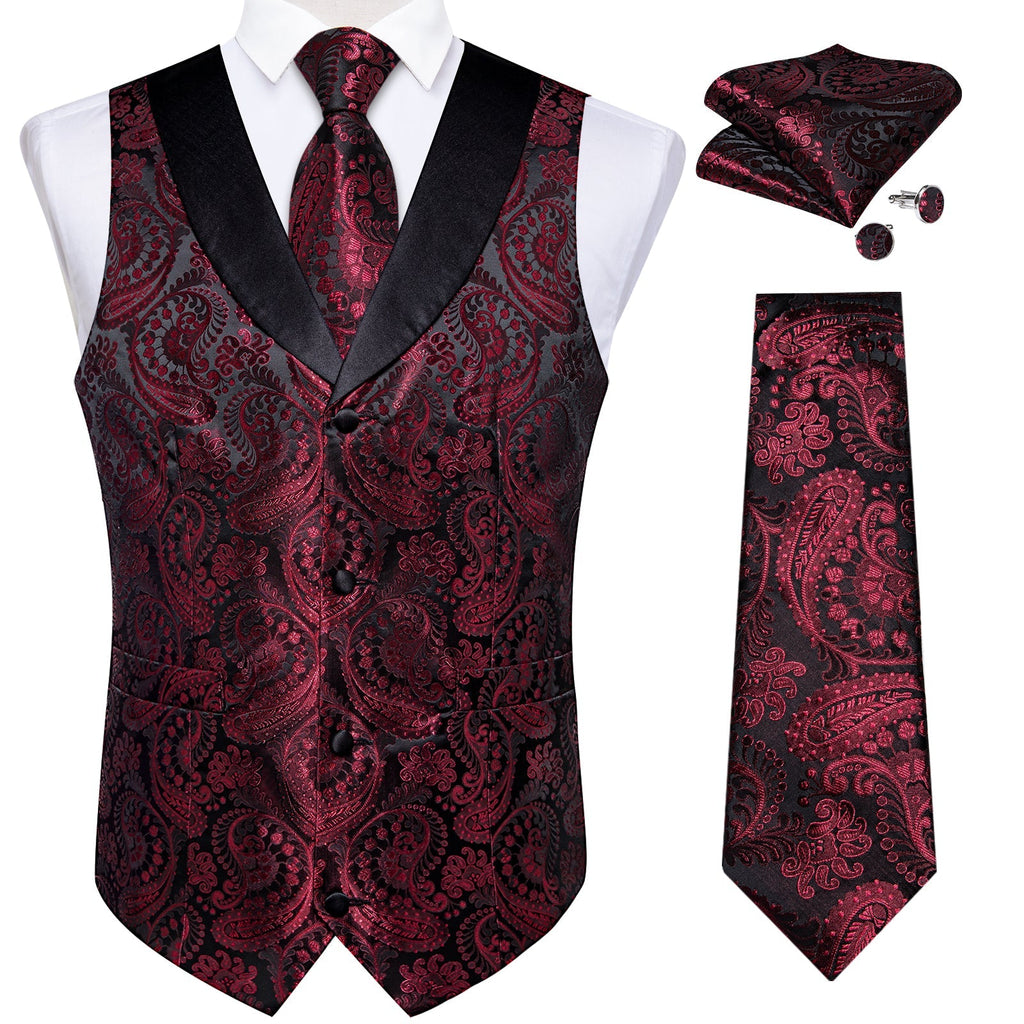 GentCrest Black Paisley Vest Set - Image 2