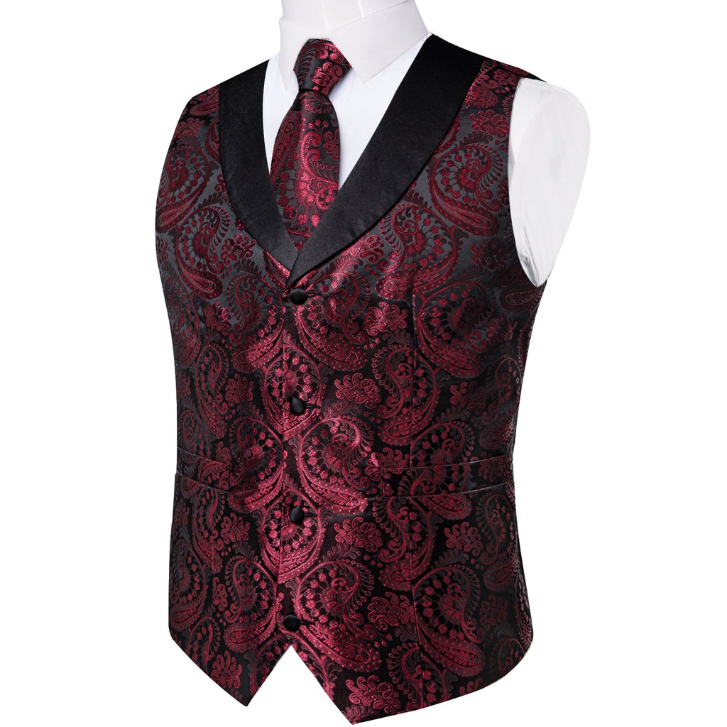 GentCrest Black Paisley Vest Set - Image 8