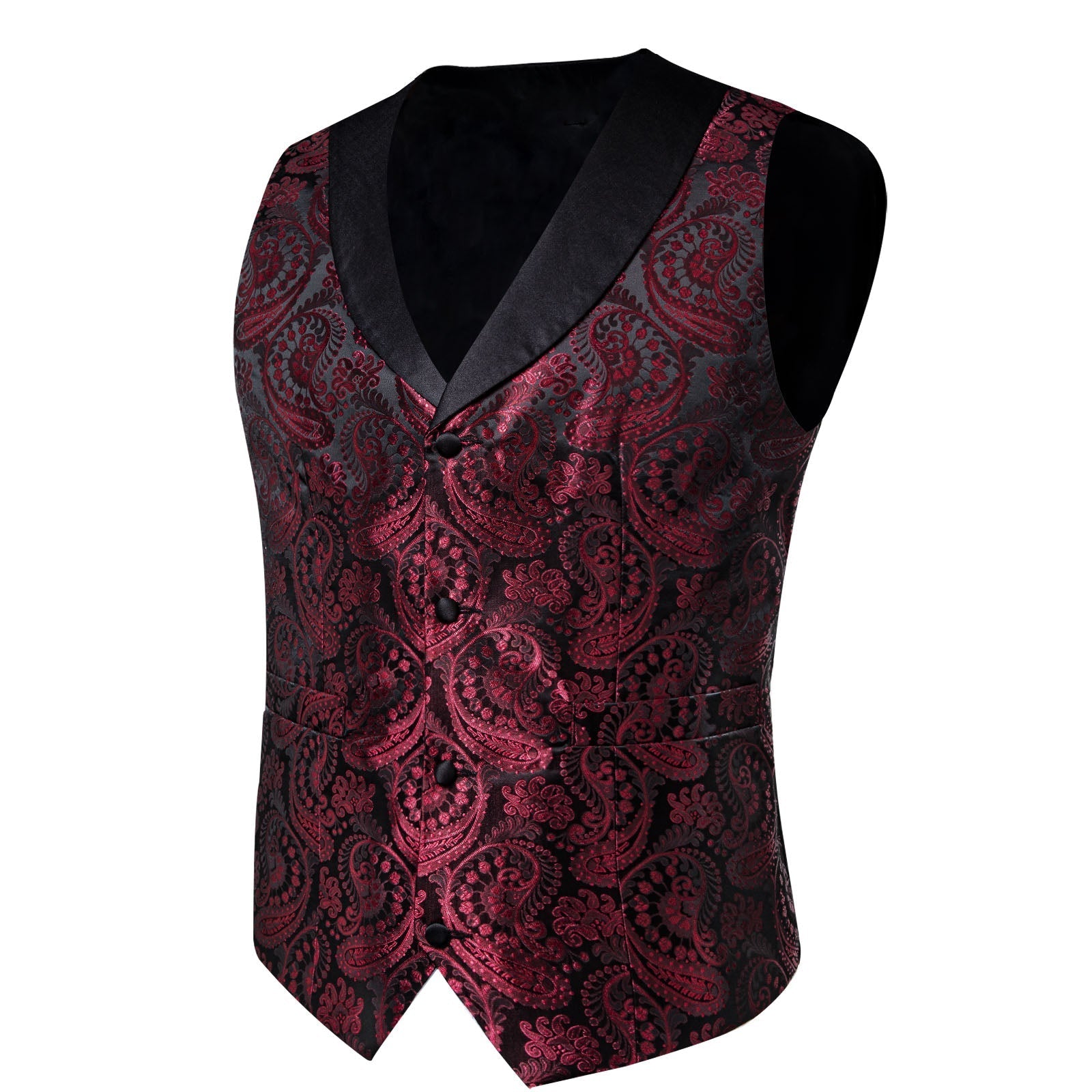 GentCrest Black Paisley Vest Set - Image 11