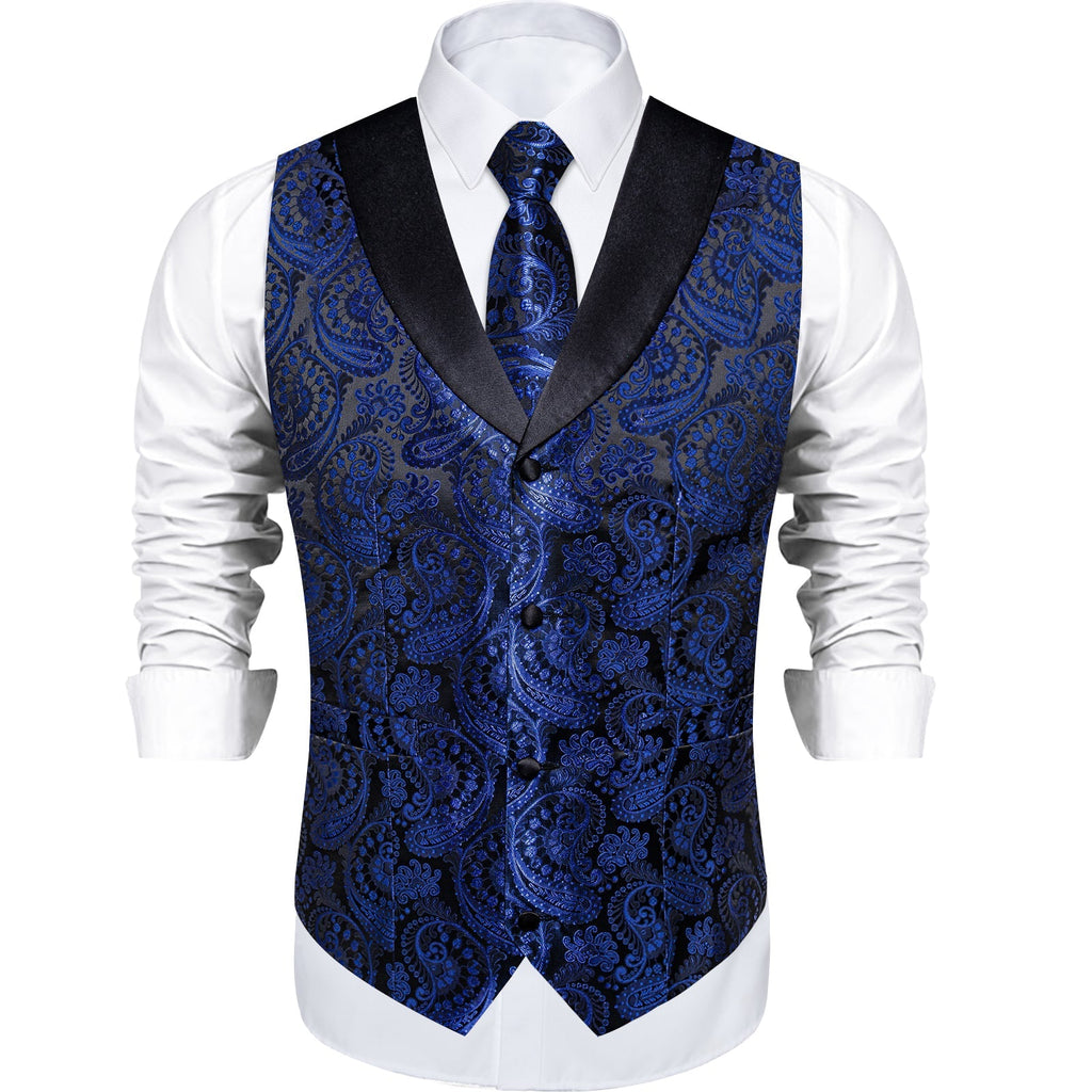 GentCrest Black Paisley Vest Set - Image 3