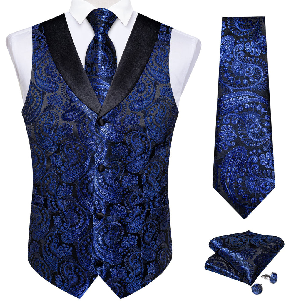 GentCrest Black Paisley Vest Set - Image 2