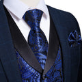 GentCrest Black Paisley Vest Set - Image 1