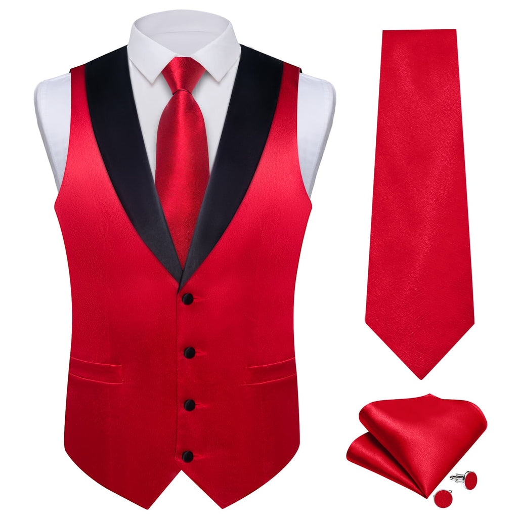 GentCrest Red Solid Vest Set - Image 3