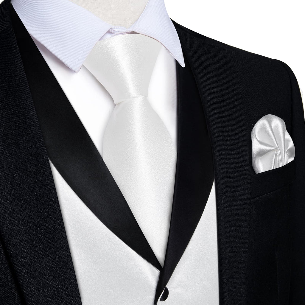 GentCrest White Solid Vest Set - Image 1