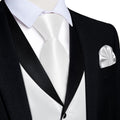 GentCrest White Solid Vest Set - Image 1