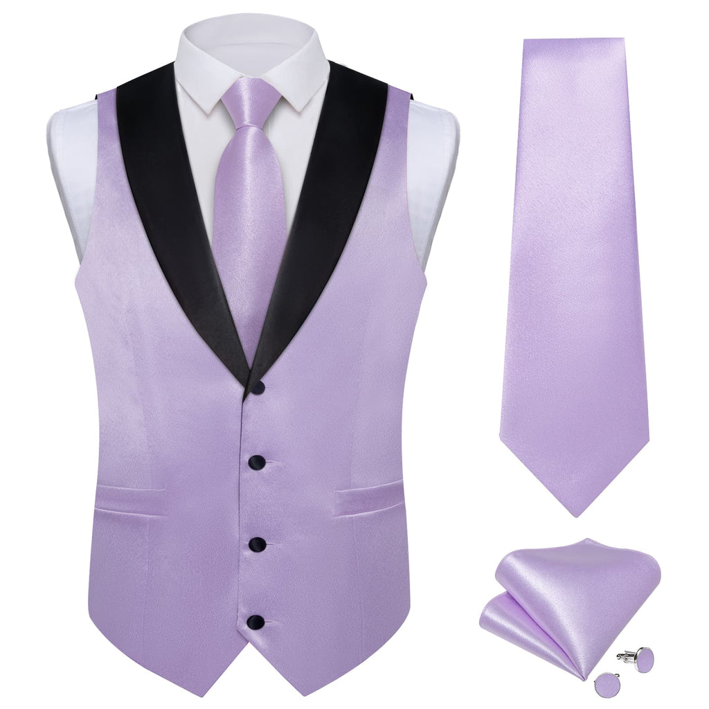 GentCrest Purple Solid Vest Set - Image 3