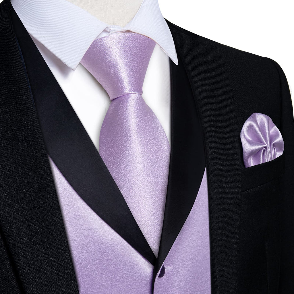GentCrest Purple Solid Vest Set - Image 1