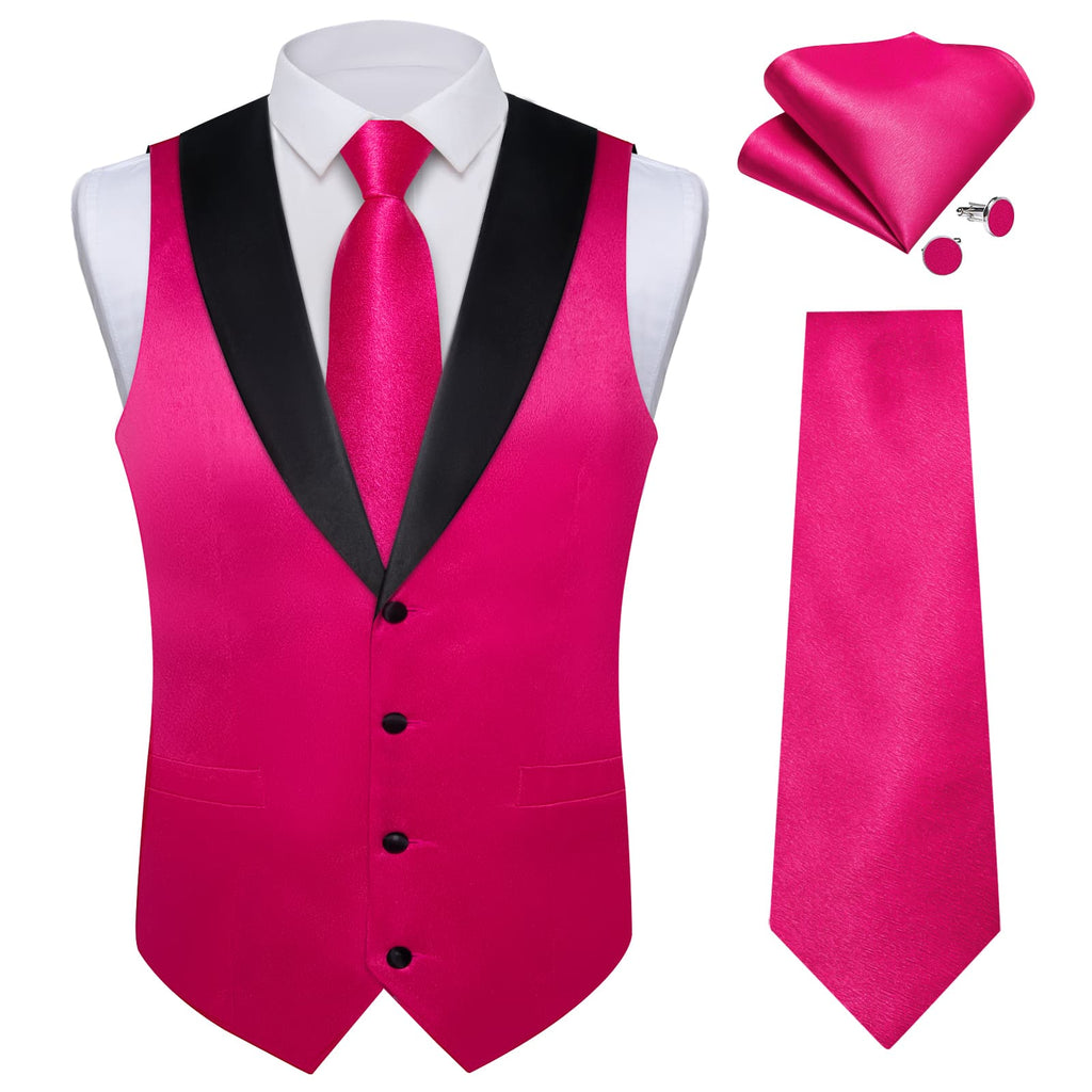 GentCrest Pink Solid Vest Set - Image 2