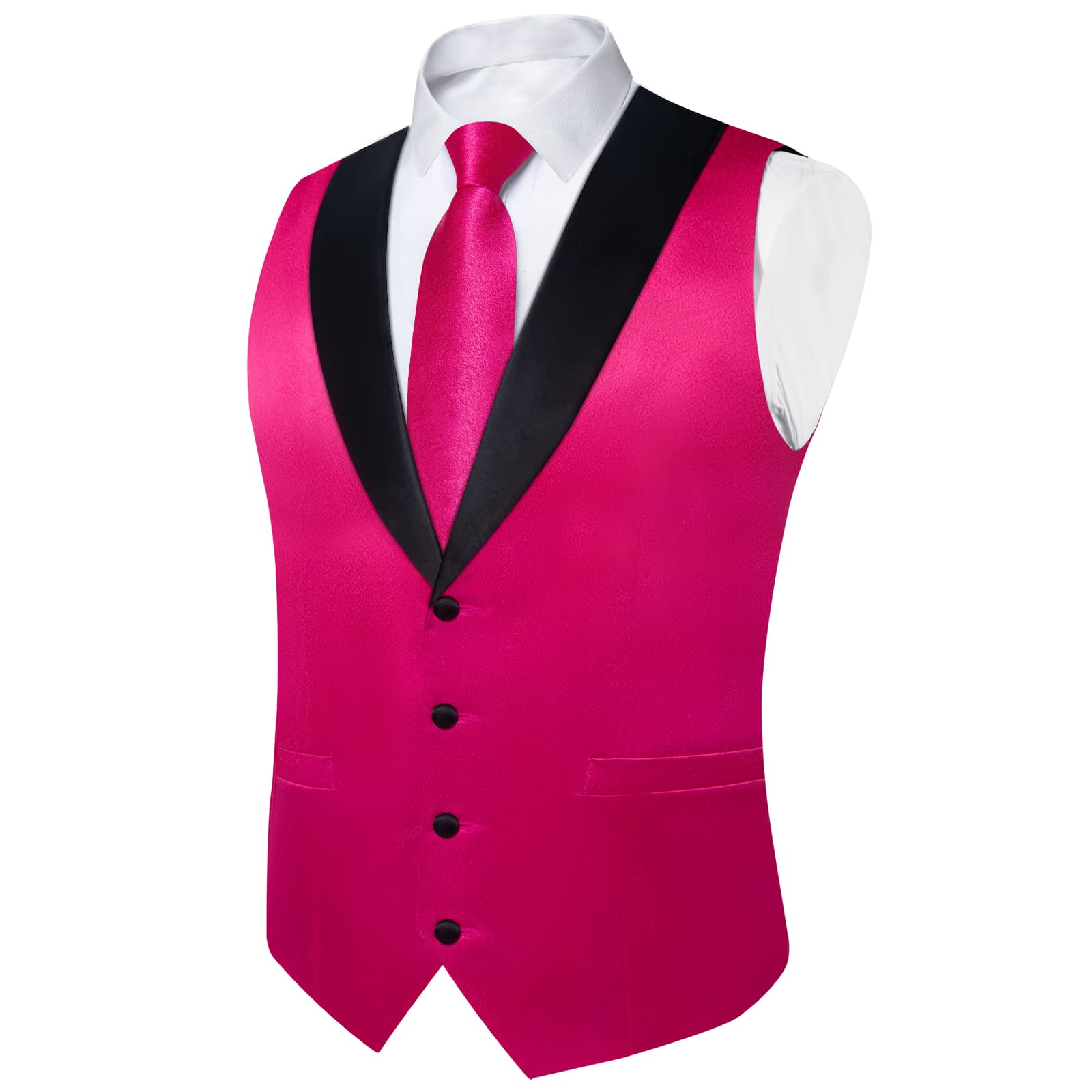 GentCrest Pink Solid Vest Set - Image 5