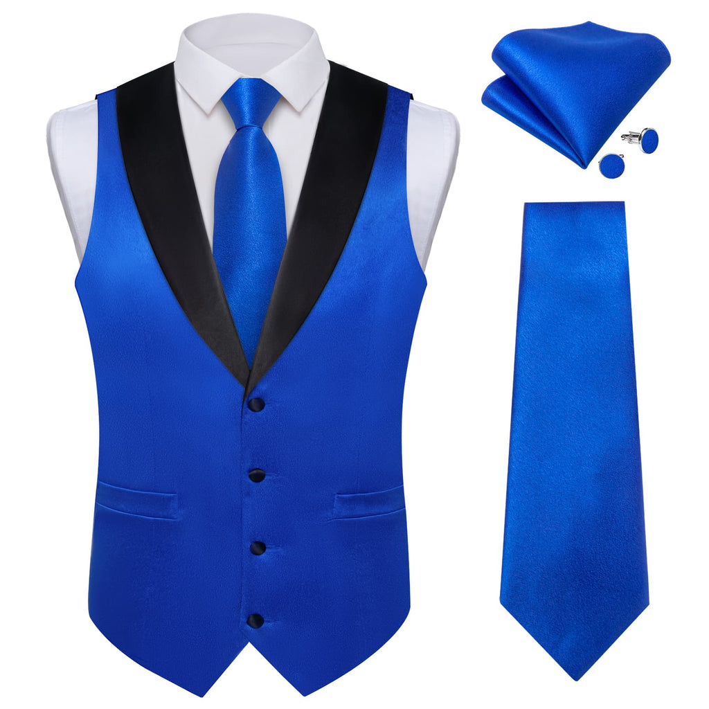 GentCrest Blue Solid Vest Set - Image 2