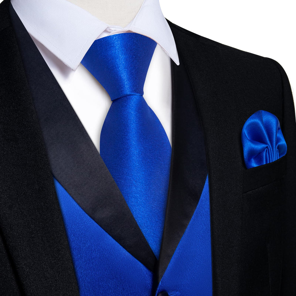 GentCrest Blue Solid Vest Set - Image 1