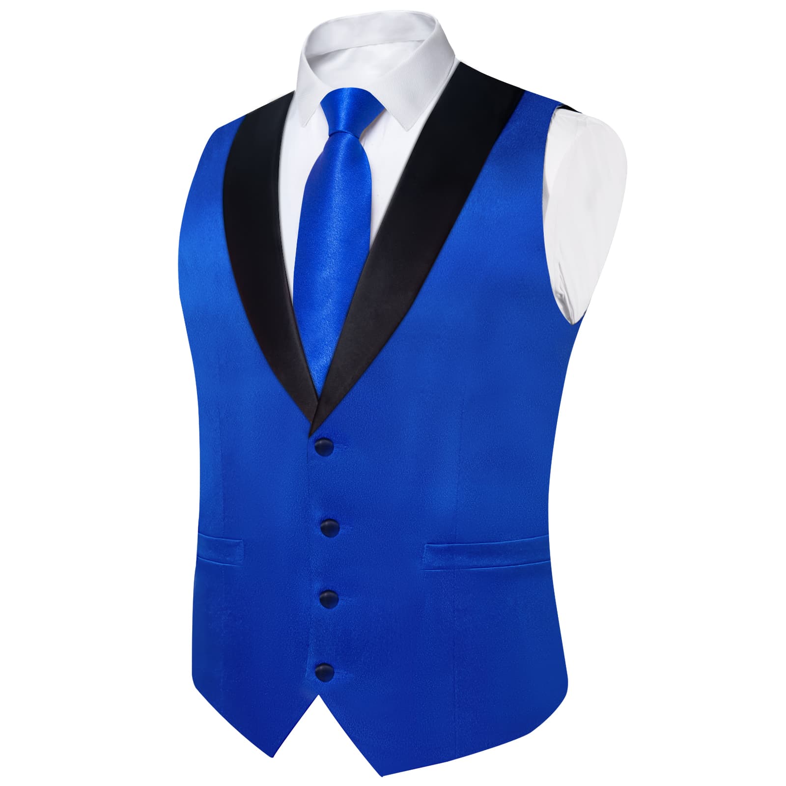 GentCrest Blue Solid Vest Set - Image 5
