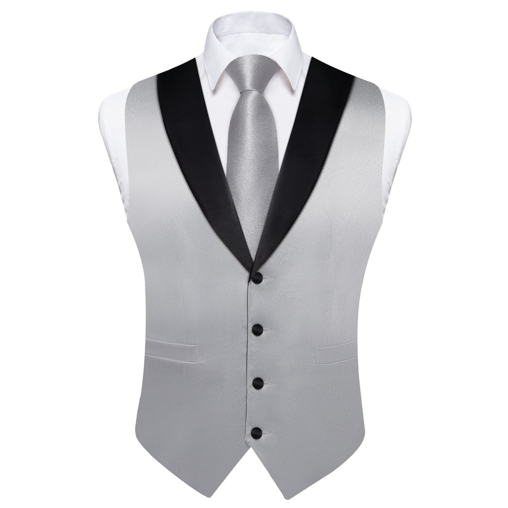 GentCrest Grey Solid Vest Set - Image 4