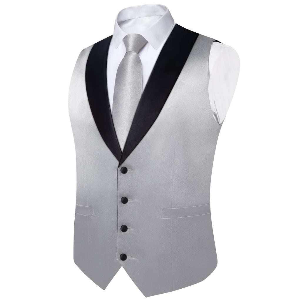 GentCrest Grey Solid Vest Set - Image 5