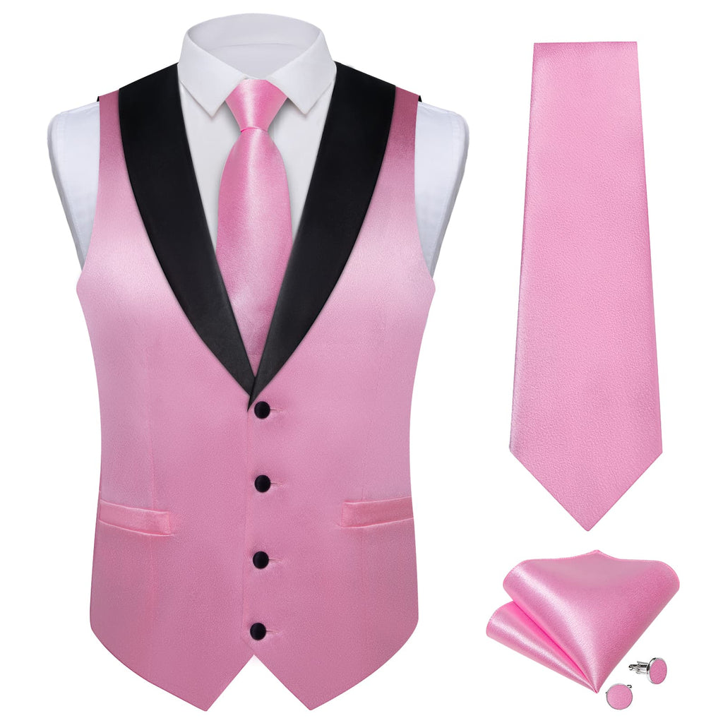 GentCrest Pink Solid Vest Set - Image 3