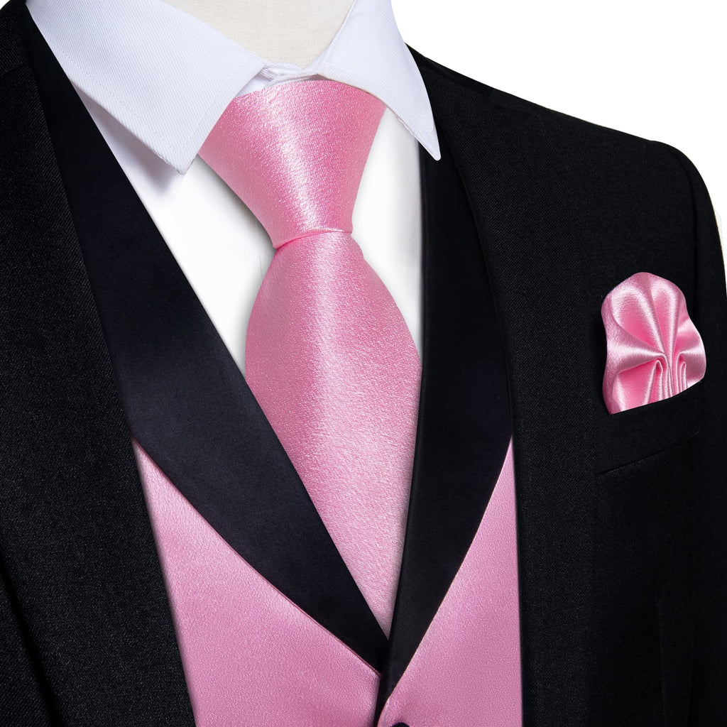 GentCrest Pink Solid Vest Set - Image 1