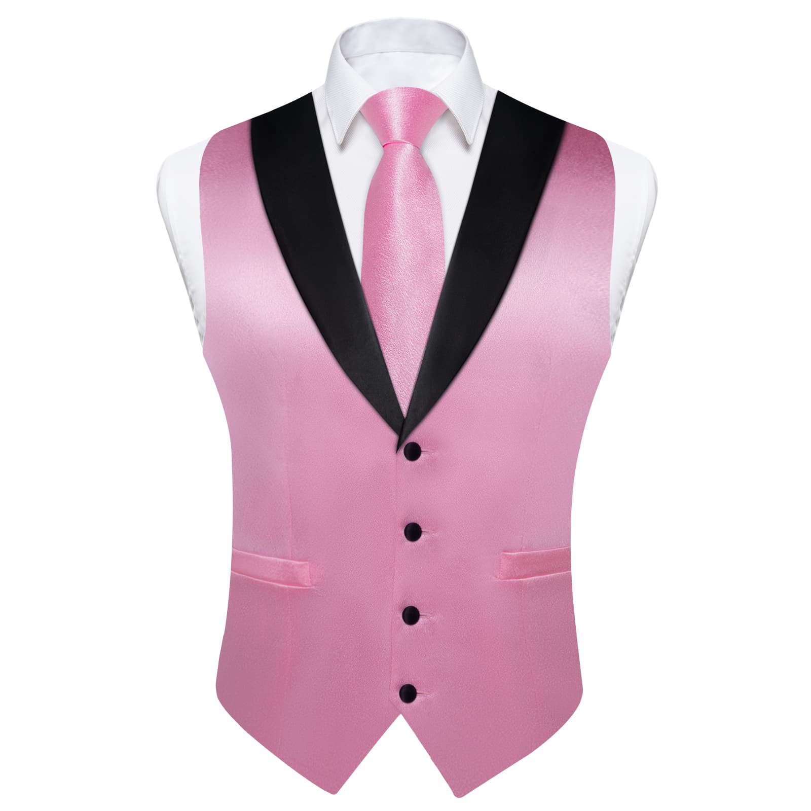 GentCrest Pink Solid Vest Set - Image 4