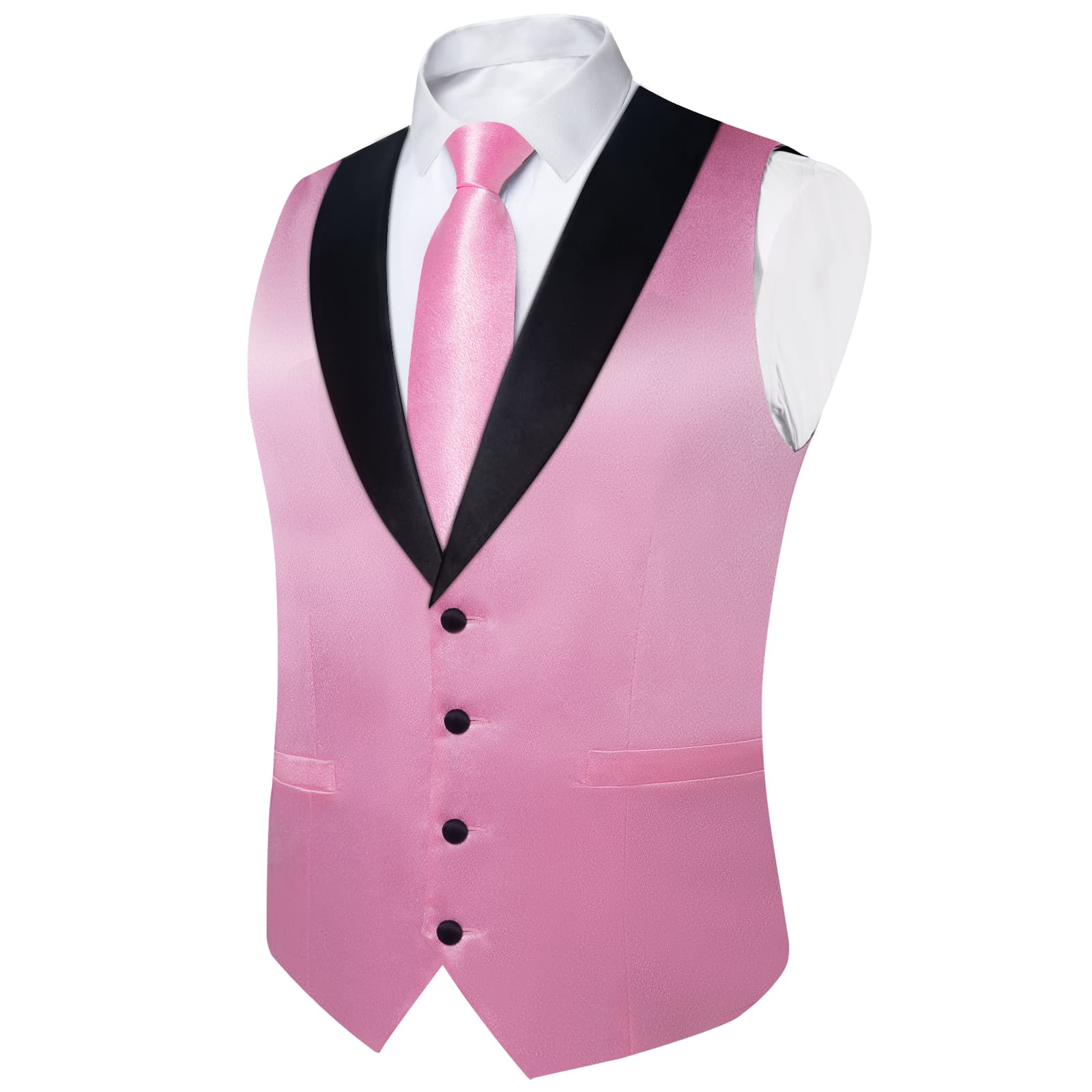 GentCrest Pink Solid Vest Set - Image 5