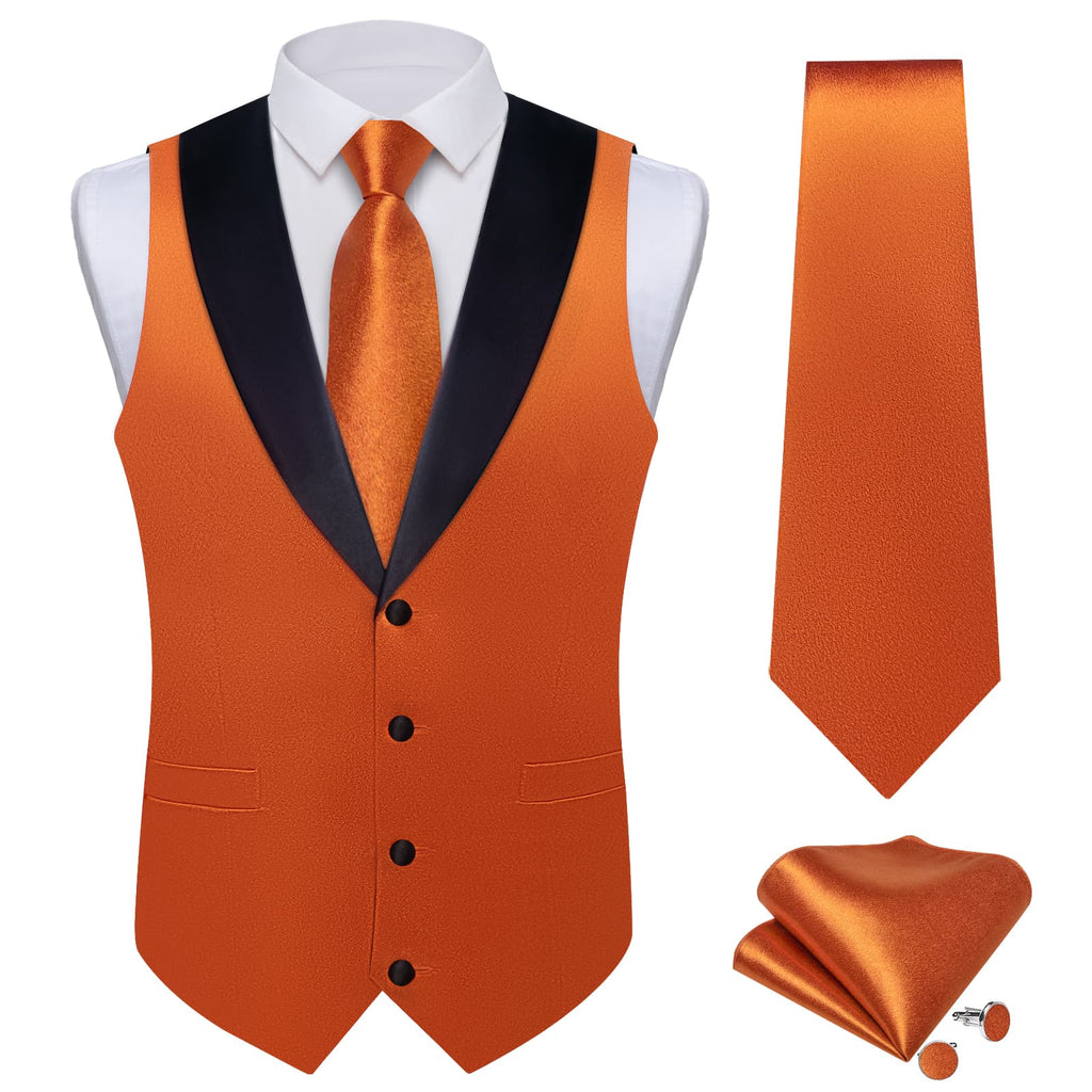 GentCrest Orange Solid Vest Set - Image 3