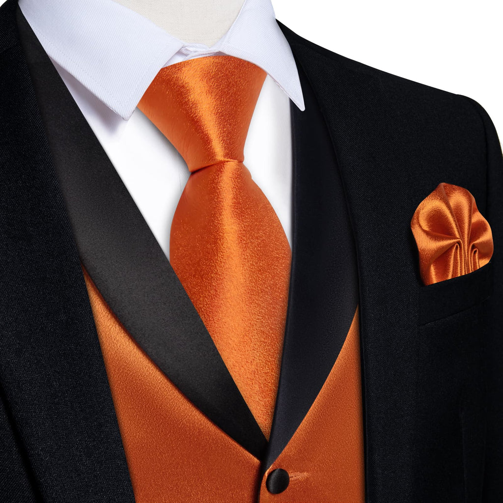 GentCrest Orange Solid Vest Set - Image 1