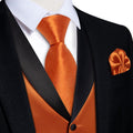 GentCrest Orange Solid Vest Set - Image 1