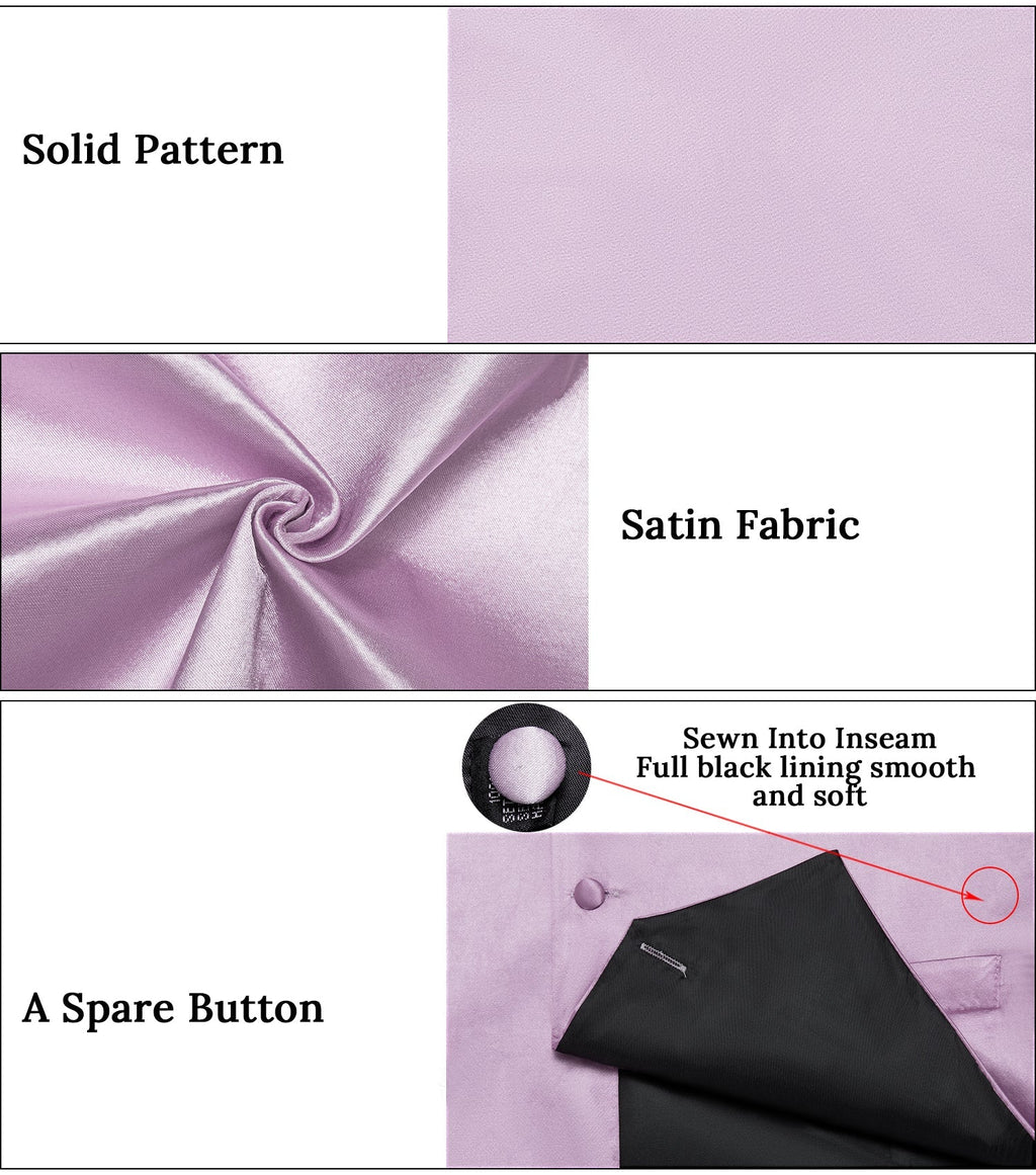 GentCrest Purple Solid Vest Set - Image 10