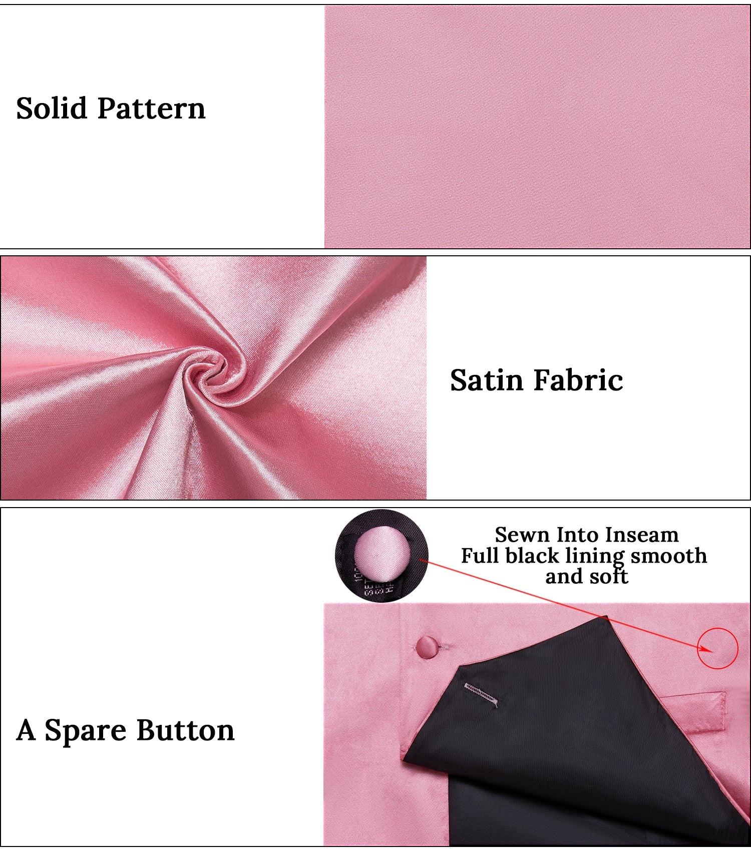 GentCrest Pink Solid Vest Set - Image 10