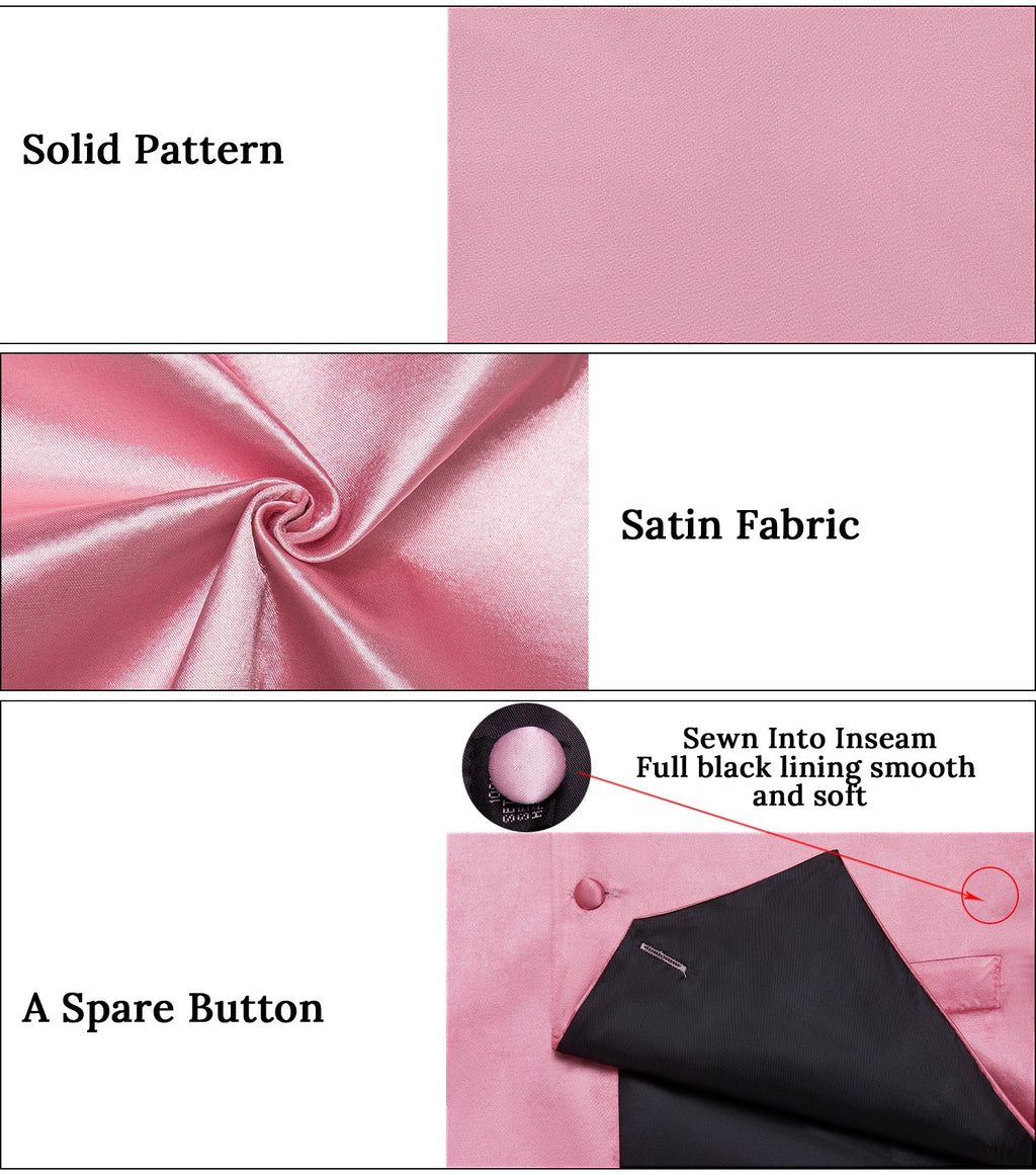 GentCrest Pink Solid Vest Set - Image 4