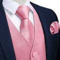 GentCrest Pink Solid Vest Set - Image 1
