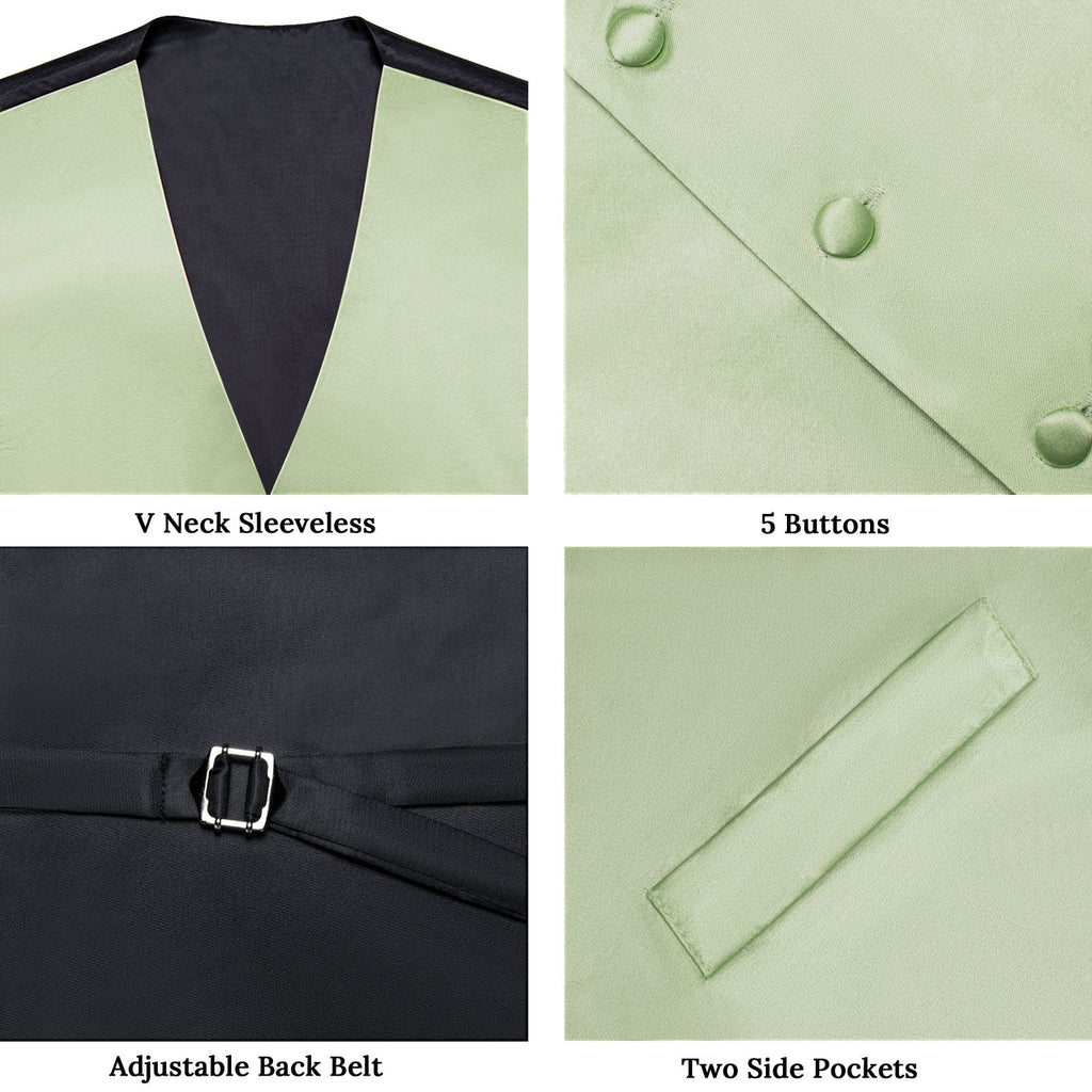 GentCrest Green Solid Vest Set - Image 7